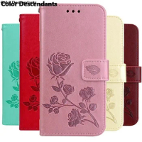 Flower Leather Wallet Case For Samsung Galaxy J3 2016 J310 J320F Cover 3D Rose Flip Case For samsung j3 2016 J3 6 Phone Coque