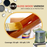 1L // 5L Coly Gloss & Matte Wood Varnish Unipaint wooden Wood Stain ANTI-FUNGAL // UV PROTECTION