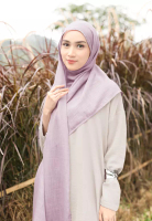 COTTON BEE Cotton Bee - Kaiya Linen Shawl | Pashmina | Hijab Linen - Soft Purple