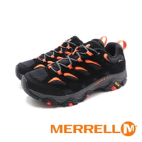 MERRELL(男)MOAB 3 GORE-TEX經典登山健行鞋 男鞋-黑橘A23-037025-96