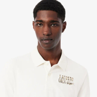 【LACOSTE】男裝-常規版型針織短袖Polo衫(白色)