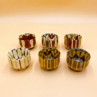 【江戶御緣物語】箱根寄木細工 日本工藝品 小酒杯 杯子(單個販售)