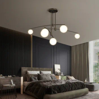 Nordic Living Room Chandelier Household Dining Room Lamp Modern Simple Creative Magic Bean Bedroom Lighting