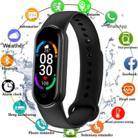 M6 Smart Watch Men Women Fitness Smart Bracelet Sports Band Heart Rate Blood Pressure Monitor Waterproof Multi-function Watches