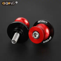 For HYOSUNG GT650R GT 650 R GT650 GT650S M10 Motorcycle Accessories CNC Aluminum Swingarm Spools Slider Rear Stand Screws