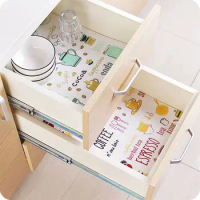 1 Roll Waterproof Cupboards Kitchen Accessories Shelf Liners Drawer Mat Table Mat Cabinet Mat Cupboard Placemat Pad Paper