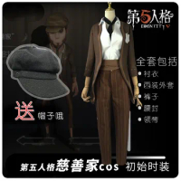 Hot Game Identity V Cosplay Clothes For Men Identity V Thief Cos Costumes Kreacher Pierson Suit Full Set With Hat