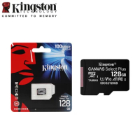 Kingston Canvas Select Plus Micro SD Card 32GB 64GB 128GB 256GB 512GB Memory Card C10 A1 Flash Card 