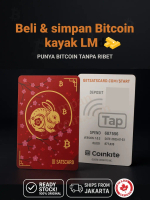 BTC Batangan - Dompet Penyimpanan Hardware Wallet | Kartu BTC Fisik - Coinkite Satscard