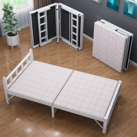折叠床 單人床家用辦公室午休床 經濟型出租屋簡易床便攜鐵床木板床