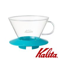 KALITA 185系列蛋糕型玻璃濾杯(薄荷綠)