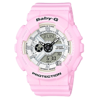 CASIO 卡西歐 Baby-G 粉嫩雙顯錶 送禮首選-粉紅 BA-110BE-4ADR