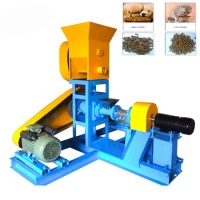 Small Dry Wet Pet Dog Food Pellet Making Extrusion Machine Poultry Fish Animal Feed Pellet Making Machinery Pet Foods Making