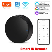 Tuya Smart WiFi Universal IR Remote Controller Intelligent Switch For TV Air Conditioner Voice Control Alexa Google Home Alice