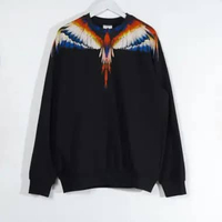 Sweater MARCELO BURLON WINGS ORANGE NAVY BLACK SWEATSHIRT 100% ORIGINAL 2XL