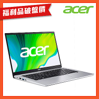 (福利品)Acer 宏碁 Swift 1 SF114-34-C98J 14吋輕薄筆電(N5100/8G/256G SSD/win 11/Swift 1 /銀)