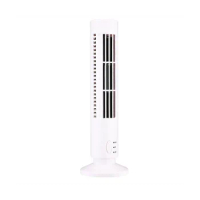 New USB Tower Fan Bladeless Fan Tower Electric Fan Mini Vertical Air Conditioner, Bladeless Standing Fan White