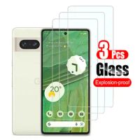 3Pcs For Google Pixel 7 7A Tempered Glass Screen Protector Protective Film For Google Pixel 7A 7 5G Glass 10H 0.26mm Full Clear