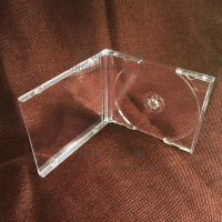 透明標準單片裝CD-R碟片收納盒DVD刻錄光盤盒子雙片裝塑料插封頁【時尚大衣櫥】