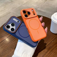 รองรับการใช้งานกับเคสโทรศัพท์ iPhone 17/16/15/14/13/12 Pro max แบบโปร่งแสงสองสีพร้อมแม่เหล็ก ป้องกัน
