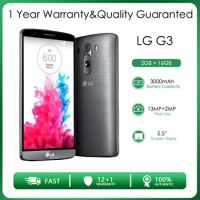 LG G3 D855 Refurbished Unlocked 16GB 2GB RAM 4G LTE Quad-core Rear Camera 13MP 5.5" Phone