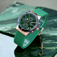TETONIS 1006 L JAM TANGAN CHRONO AKTIF WANITA murah Analog rubber quartz Watches