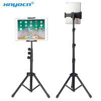 Tripod Floor Stand for iPad pro 12.9 air 2 3 4 20 To 50 Inch Adjustable Tablet Mount for iPhone 12 mini pro promax mobile phone