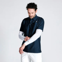 【Munsingwear】企鵝牌 男款白色高機能抗UV簡約V領內搭衣 MGTJ2M02