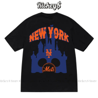 COD [High Quality] Áo Thun MLB New York Mets x Disney Mickey- Chất Liệu Cotton Cao Cấp - Rickey$.