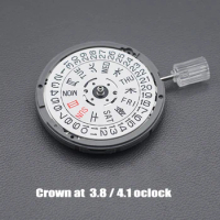 Japanese Refit NH36 Automatic Mechanical Movement Crown at 3.8/4.1 White Dial Wheel for Seiko Diving Watches Movt Wristwatches