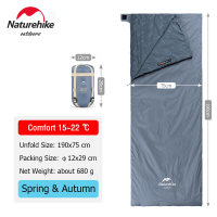 Naturehike lw180 ถุงนอนผ้าฝ้าย น้ําหนักเบา สําหรับตั้งแคมป์ เดินป่า กลางแจ้ง แผ่นรองนอน