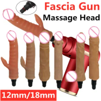 Sex Toys Fascia Gun Massage Head Replacement Adapter Body Relaxation Dildos Vibrators Fascia Gun Accessories Female Masturbator