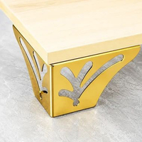 SUDUT / Kaki Sofa Meja Lemari Stainless Warna Gold / HARGA SATUAN SUDUT DAUN