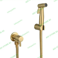 1 SET JET SHOWER CLOSET GOLD/SHOWER CEBOK+STOP KRAN GOLD STAINLESS