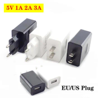 Phone Charger Power Supply 5V 1A 2A 3A Travel USB Adapter Adapter Wall Desktop Charger Charging Power Bank EU/US Plug D6