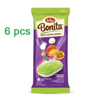 Roma Bonita All Varian 6 PCS keju susu cokelat kelapa pandan kue bolu lembut Kelapa Pandan