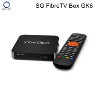 iFibre Cloud GK6 Singapore Fibre TV Box Quad Core 4G 32G Android 9.0 Amlogic S905X3 BT5.1 Dual WiFi Media Player For Qatar 2022