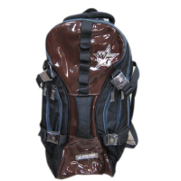【SNOW.bagshop】後背包大容量二層主袋可放A4資料夾14吋電腦(防水尼龍布+防水鏡面附隱藏雨衣罩)