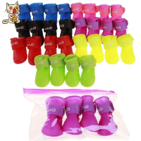 OnsalePet Shoes Dog Cat Anti-Slip Rain Shoes Cat Shoes Dog Shoes Pet Dog Cat Anti-Slip Waterproof Sh
