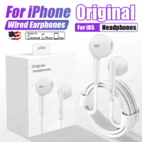 For iPhone 15 Pro Max Original Headphones For Apple 14 13 12 11 USB Type C Lightning Wired Earphones XS XR 7 8 Phone Accessories