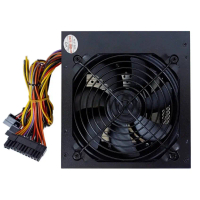 ✼Power supply 600W 550W /DTECH 550W สีดำ กันสนิม พัดลมสีดำ มีสาย 24Pประกัน 1ปี❃