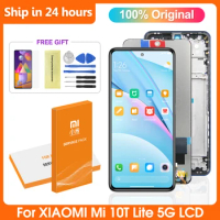 6.67" Original Display For Xiaomi Mi 10t lite 5g lcd screen Touch panel Digitizer Assembly Replacement For Mi10T Lite M2007J17G