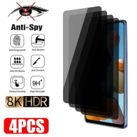 4PCS Privacy Screen Protectors for Samsung A12 A71 A52 A50 A31 A70 A51 A72 Tempered Glass for Samsung A13 A23 A32 A33 A22 A53 5G
