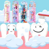 【日本製】幼童學習牙刷 3入組 多款圖案選擇 清潔牙齒(假面騎士 角落生物 冰雪奇緣 光之美少女)