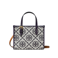 精選★TORY BURCH T Monogram 經典老花女款迷你托特包145537~【母親節禮物★菲尼斯 國際精品3折起 春夏新品 換季下殺】