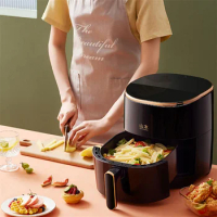 Electric Air Fryer Without Oil Kitchen Oven Cooker 360°Baking Smart Automatic Electric Fryer Nonstick Basket Kitchen Appliances