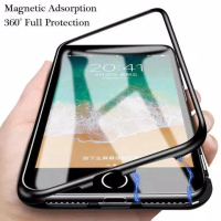 case magnetic xiaomi redmi note 8 pro premium glass 2in1