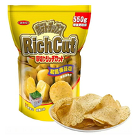 [COSCO代購5 每人限購2入]  C125733 KOIKEYA 湖池屋 SALT&SEAWEED POTATO CHIPS和風海苔鹽厚切洋芋片 550G