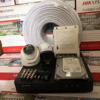Paket cctv Hikvision 9-16 kamera Full Color 2MP lengkap