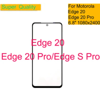 10Pcs/Lot Front Outer Glass+OCA For Motorola Moto Edge S Pro Touch Screen Panel Lens Edge 20 Pro LCD Front Glass With OCA
